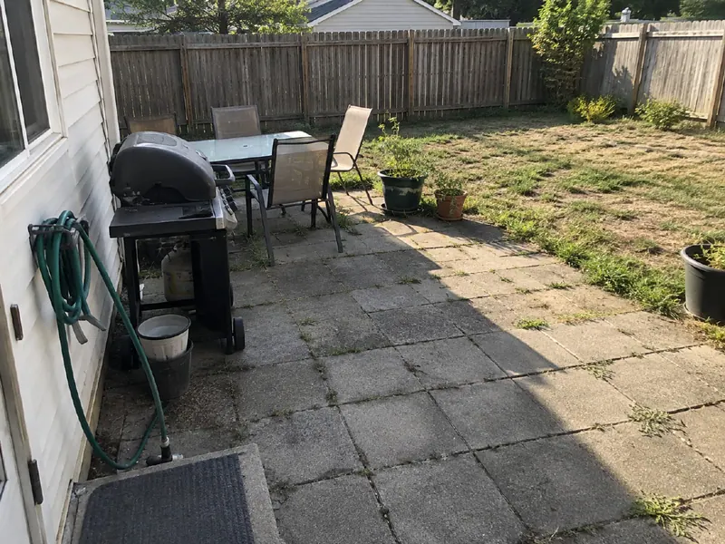Backyard photo for garden design ideas